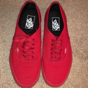 Red woman’s vans